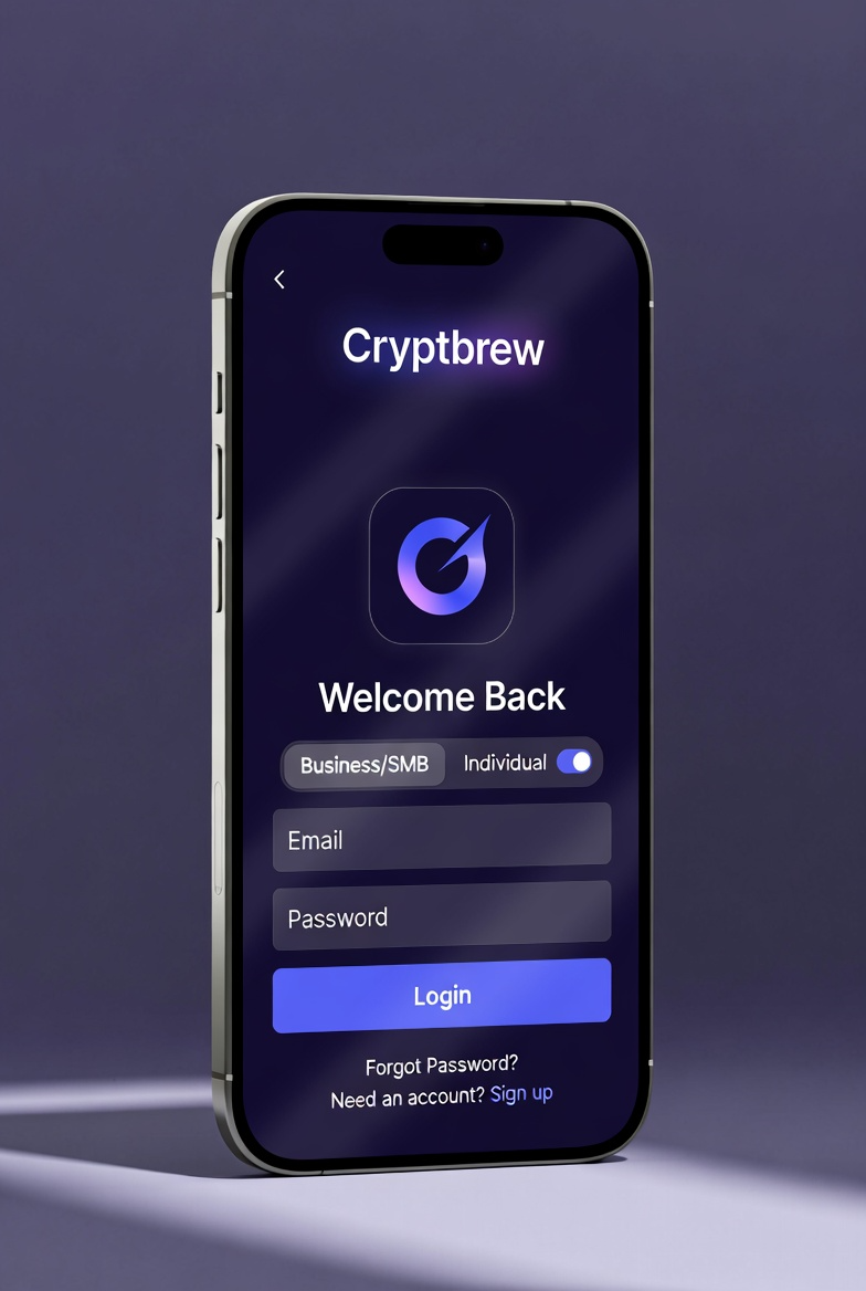 Cryptbrew Login Screen